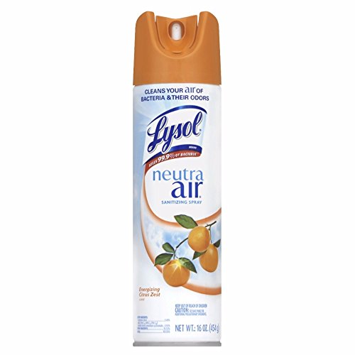 Product Cover Lysol Neutra Air Sanitizing Spray Air Freshener, Aerosol, Energizing Citrus Zest, 16 Ounce