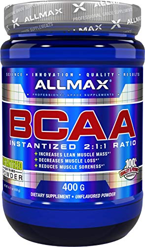 Product Cover ALLMAX Nutrition, BCAA Powder Instantized 2:1:1, Unflavored, 400g