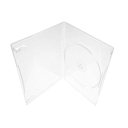 Product Cover Maxtek 7mm Slim Clear Single CD/DVD Case, 100 Pieces Pack.