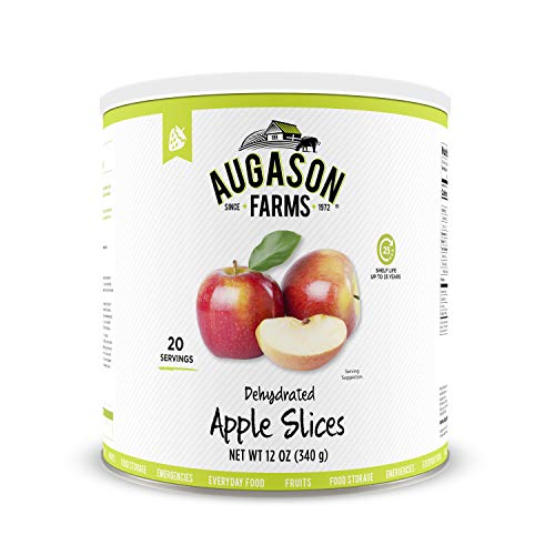 Product Cover Augason Farms Dehydrated Apple Slices Certified Gluten Free Long Term Food Storage Large No. 10 Can