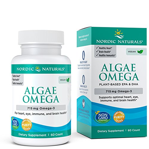 Product Cover Nordic Naturals - Algae Omega, Eye Health, Heart Health, and Optimal Wellness, 60 Soft Gels