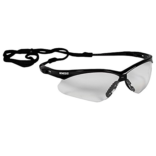 Product Cover KLEENGUARD V30 Nemesis Safety Glasses (25676), Clear with Black Frame, 12 Pairs / Case