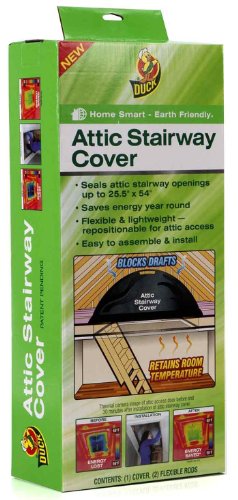 Product Cover Duck Brand Attic Stairway Cover, 25.5 x 54 inches, Black, 285109