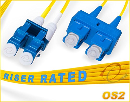 Product Cover OS2 LC-SC 9 125 Singlemode Duplex Fiber Cable - 5 Meter 2 Meter (6.6ft)