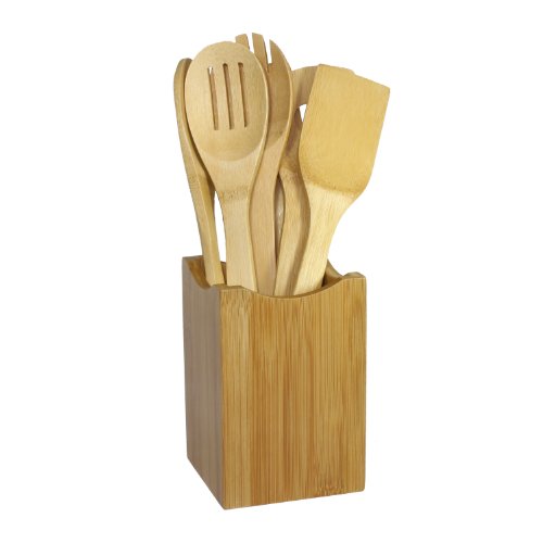 Product Cover Oceanstar Bamboo Cooking Utensil Set, 7-Piece
