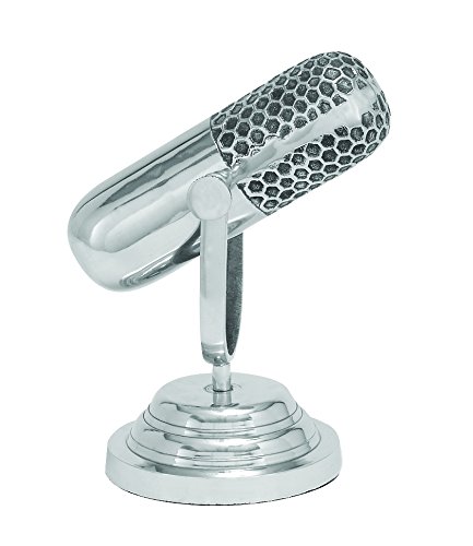 Product Cover Deco 79 Rustic Metal Microphone Sculpture, 9