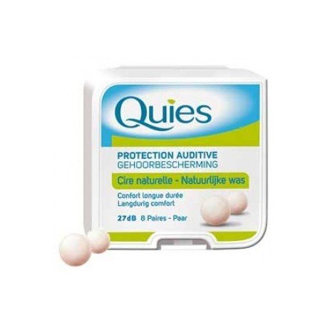 Product Cover Caswell-Massey Boules Quies Ear Plugs - Natural Beeswax and Cotton Plugs for Swimming, Sleeping - Disposable, Reusable - 8 Pairs