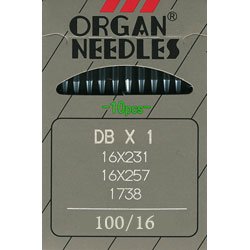 Product Cover Organ DB X 1 Industrial Needles 16X257 Size 100/16 (10pk)
