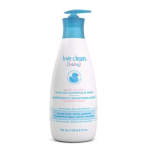 Product Cover Live Clean Baby TEARLESS SHAMPOO & WASH Organic Eco Friendly 750 ml (25 fl oz)