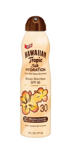 Product Cover Hawaiian Tropic Silk Hydration Weightless Clear Spray Sunscreen, Broad-Spectrum Protection, SPF 30, 6 Ounces