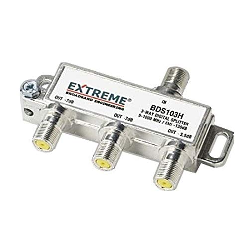 Product Cover Extreme 3 Way Unbalanced HD Digital 1GHz High Performance Coax Cable Splitter - BDS103H