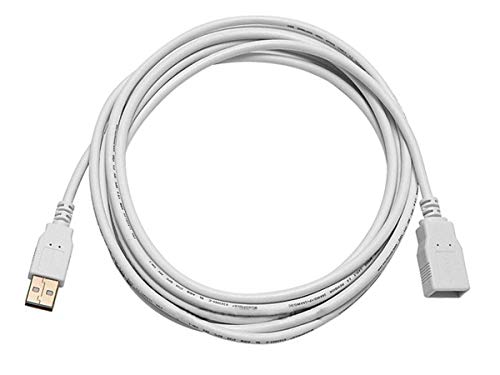Product Cover Monoprice 10-Feet USB 2.0 A Male to A Female Extension 28/24AWG Cable (Gold Plated), White (108607)