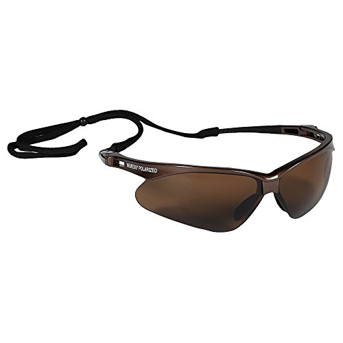 Product Cover Jackson Safety V30 Nemesis Polarized Safety Glasses (28637), Polarized Brown Lenses, Brown Frame