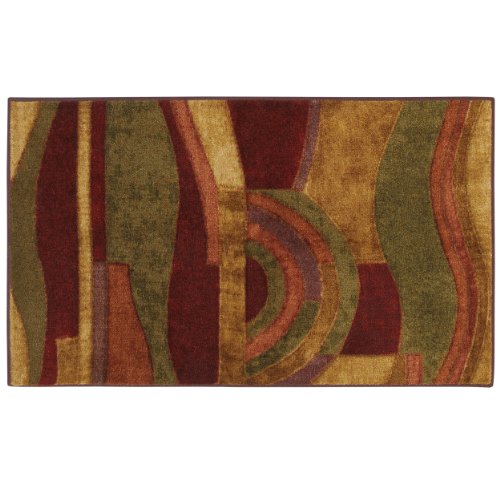 Product Cover Mohawk Home New Wave Picasso Wine Abstract Printed Area Rug, 1'8x2'10, Multicolor