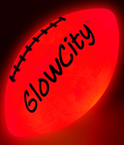 Product Cover GlowCity Light Up Football-Official Size-High Bright LED Lights-Perfect Glow in The Dark Football-Extra Batteries Included