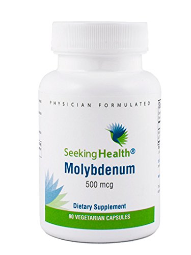 Product Cover Molybdenum 500| 90 Vegetarian Capsules | Seeking Health | Molybdenum Glycinate Chelate | Supports Metabolism and Iron Utilization