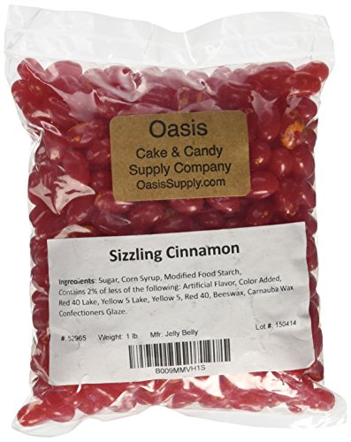 Product Cover Jelly Belly Red Jelly Beans, Sizzling Cinnamon, 1 Pound