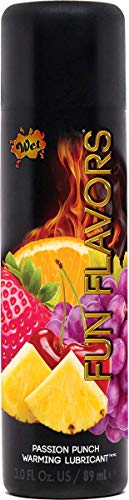 Product Cover Wet Passion Fruit Flavored Lube, Fun Flavors 4 in 1 Warming Water Based Flavored Lubricant, 4.1 Ounce