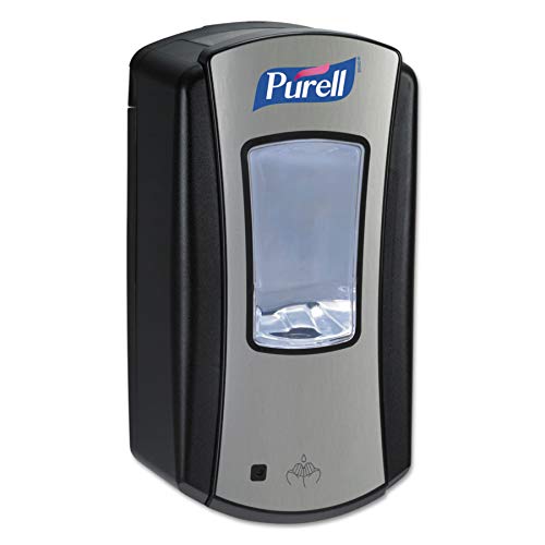 Product Cover PURELL LTX-12 Touch-Free Hand Sanitizer Dispenser, Chrome/Black, for 1200 mL PURELL LTX-12 Hand Sanitizer Refills (Pack of 1) - 1928-01