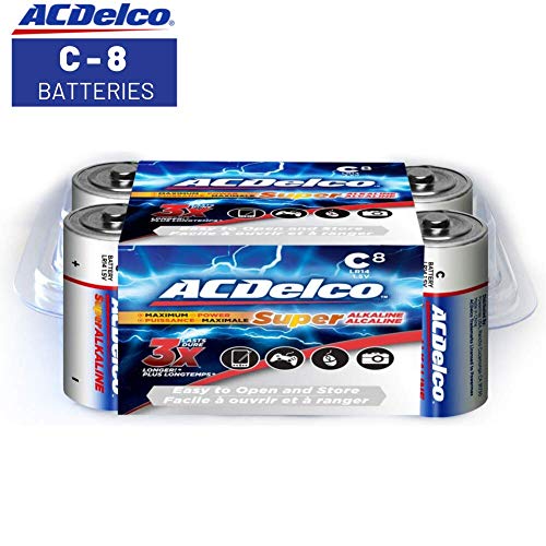 Product Cover ACDelco C Batteries, Super Alkaline Battery, 8 Count Pack