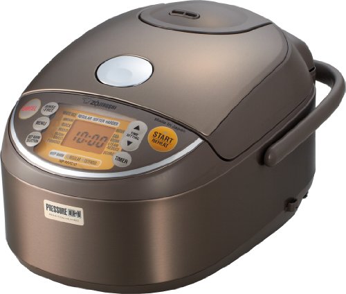 Product Cover Zojirushi Induction Heating Pressure Rice Cooker & Warmer 1.0 Liter, Stainless Brown NP-NVC10