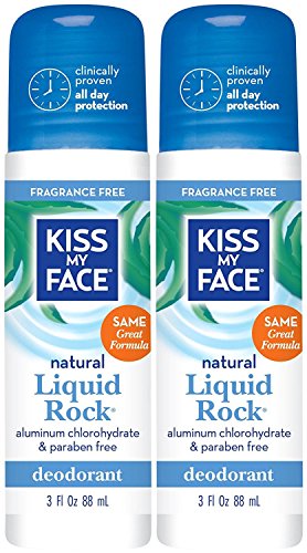 Product Cover Kiss My Face Liquid Rock Roll-On Deodorant, Fragrance Free 3 oz (Pack of 2)