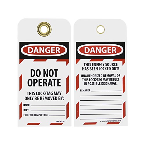 Product Cover NMC LOTAG36-25 Lockout Tag, 