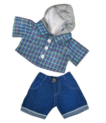 Product Cover Skater Hoodie w/Denim Pants Teddy Bear Clothes Outfit Fits Most 14