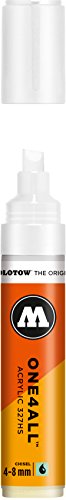 Product Cover Molotow ONE4ALL Acrylic Paint Marker, 4-8mm, Signal White, 1 Each (327.556)