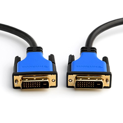 Product Cover BlueRigger DVI to DVI Cable (15 Feet, Monitor Cable, Dual Link, Male to Male, Black)