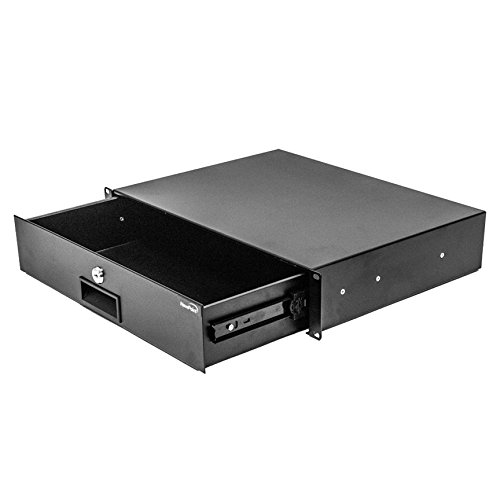 Product Cover NavePoint Server Cabinet Case 19 Inch Rack Mount DJ Locking Lockable Deep Drawer with Key 2U