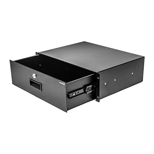 Product Cover NavePoint Server Cabinet Case 19 Inch Rack Mount DJ Locking Lockable Deep Drawer with Key 3U