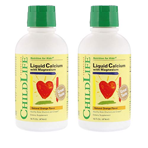 Product Cover Child Life Liquid Calcium/Magnesium, Natural Orange Flavor, 16 oz 2-pack