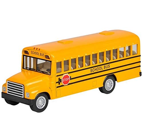 Product Cover Rhode Island Novelty 5 Inch Die Cast School Bus with Pull-Back Action, 1 Per Order