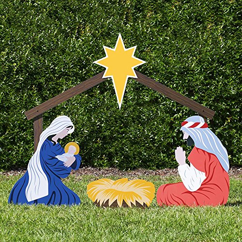 Product Cover Outdoor Nativity Store Holy Family Outdoor Nativity Set (Large, Color)