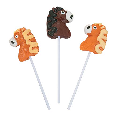 Product Cover Horse Shaped Lollipop Suckers (12 individually wrapped candy) Kentucky Derby Party Supplies