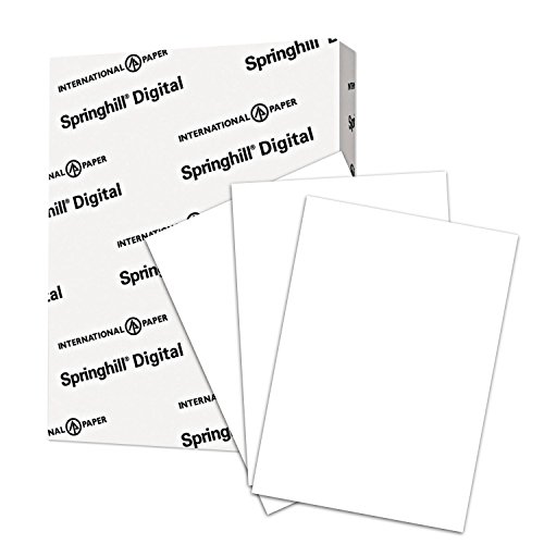 Product Cover Springhill Cardstock Paper, White Paper, 90lb, 163gsm, 8.5 x 11, 92 Bright, 1 Ream / 250 Sheets - Index Card Stock, Thick Paper (015101R)