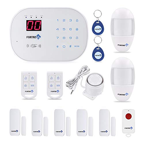 Product Cover Fortress Security- Classic home security system with optional 24/7 professional monitoring - No contracts - Wireless 14 piece security kit - Compatible with Alexa - DIY home security