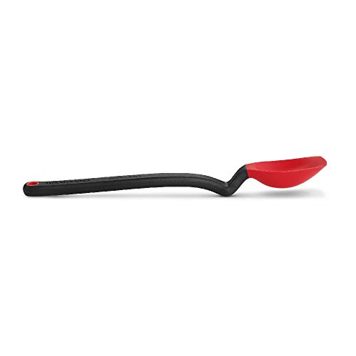 Product Cover Dreamfarm Mini Supoon - Silicone Jar Scraping Spoon, 1 Teaspoon (Red)
