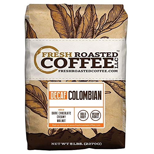 Product Cover Decaf 100% Colombian, Whole Bean, Fresh Roasted Coffee LLC (5 lb. Whole Bean) by Fresh Roasted Coffee