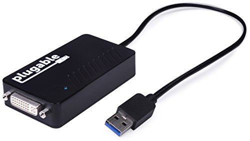 Product Cover Plugable USB 3.0 to HDMI\DVI\VGA Video Graphics Adapter for Multiple Monitors up to 2048x1152 or 1920x1080 Supports Windows 10, 8.1, 7, XP, (UGA-3000)