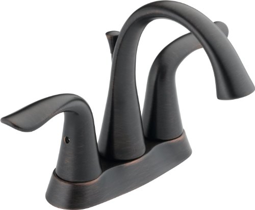Product Cover Delta Faucet Lahara 2-Handle Centerset Bathroom Faucet with Diamond Seal Technology and Metal Drain Assembly, Venetian Bronze 2538-RBMPU-DST