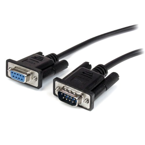 Product Cover StarTech.com 3m Black Straight Through DB9 RS232 Serial Cable - DB9 RS232 Serial Extension Cable - Male to Female Cable (MXT1003MBK)