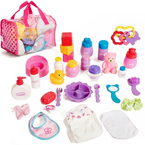 Product Cover Mommy & Me Baby Doll Care Set - with 30 Accessories in Bag