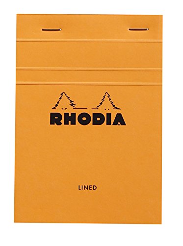 Product Cover Rhodia 13600C Basics Orange Stapled Line Ruled Notepad - No. 13 - A6-148 mm x 105 mm