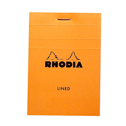 Product Cover Rhodia : Basics Lined Pad : Orange Cover : 80 Sheets : A7 7.4x10.5cm