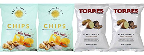 Product Cover Truffle Chips Black & White - Torres & Sal de Ibiza 4 pack