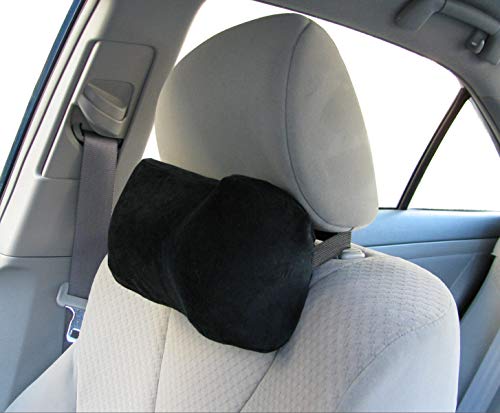 Product Cover TravelMate Car Neck Pillow (Soft Version)- Neck Pillow; Car Pillow; Memory Foam Neck Pillow; Neck Rest Pillow; Car Neck Pillow (Color: Black)