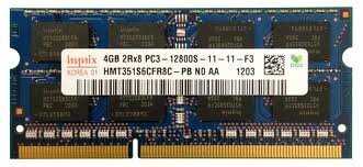 Product Cover Hynix 4GB PC3-12800 DDR3 1600MHz Non-ECC Unbuffered HMT351S6CFR8C-PB