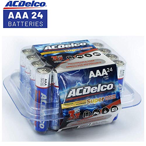 Product Cover ACDelco AAA Super Alkaline Batteries in Recloseable Package, 24 Count